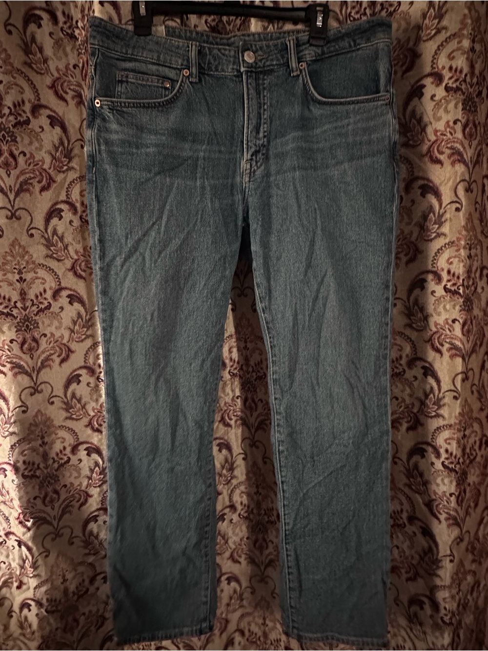 H&M Men's Straight-Leg Blue Jeans